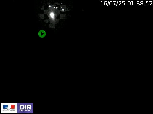 Webcam à Bron sur l'A43 à la jonction avec le boulevard périphérique de Lyon (D383). Vue orientée vers Lyon