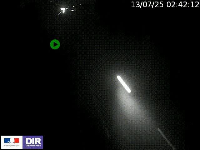 Webcam à Bron sur l'A43 à la jonction avec le boulevard périphérique de Lyon (D383). Vue orientée vers Lyon