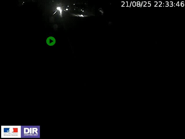 Webcam à Bron sur l'A43 à la jonction avec le boulevard périphérique de Lyon (D383). Vue orientée vers Lyon
