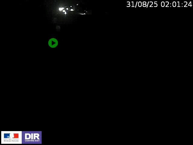 Webcam à Bron sur l'A43 à la jonction avec le boulevard périphérique de Lyon (D383). Vue orientée vers Lyon