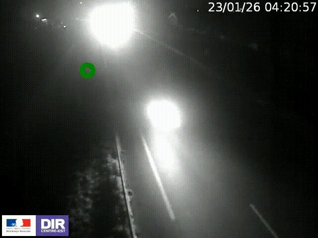 <h2>Webcam à Bron sur l'A43 à la jonction avec le boulevard périphérique de Lyon (D383). Vue orientée vers Lyon</h2>