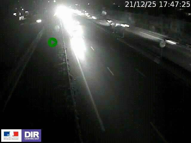 <h2>Webcam à Bron sur l'A43 à la jonction avec le boulevard périphérique de Lyon (D383). Vue orientée vers Lyon</h2>