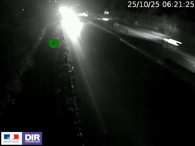 <h2>Webcam à Bron sur l'A43 à la jonction avec le boulevard périphérique de Lyon (D383). Vue orientée vers Lyon</h2>