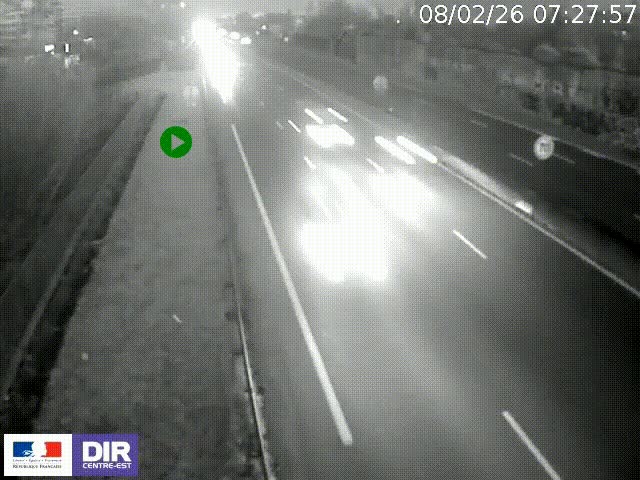 <h2>Webcam à Bron sur l'A43 à la jonction avec le boulevard périphérique de Lyon (D383). Vue orientée vers Lyon</h2>