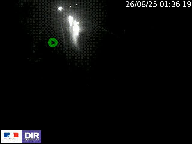 <h2>Webcam à Bron sur l'A43 à la jonction avec le boulevard périphérique de Lyon (D383). Vue orientée vers Lyon</h2>