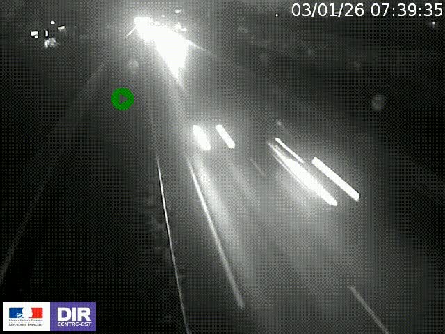 <h2>Webcam à Bron sur l'A43 à la jonction avec le boulevard périphérique de Lyon (D383). Vue orientée vers Lyon</h2>