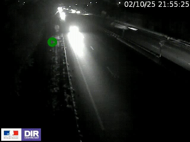 <h2>Webcam à Bron sur l'A43 à la jonction avec le boulevard périphérique de Lyon (D383). Vue orientée vers Lyon</h2>