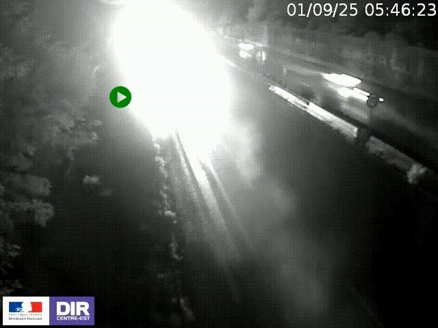 <h2>Webcam à Bron sur l'A43 à la jonction avec le boulevard périphérique de Lyon (D383). Vue orientée vers Lyon</h2>