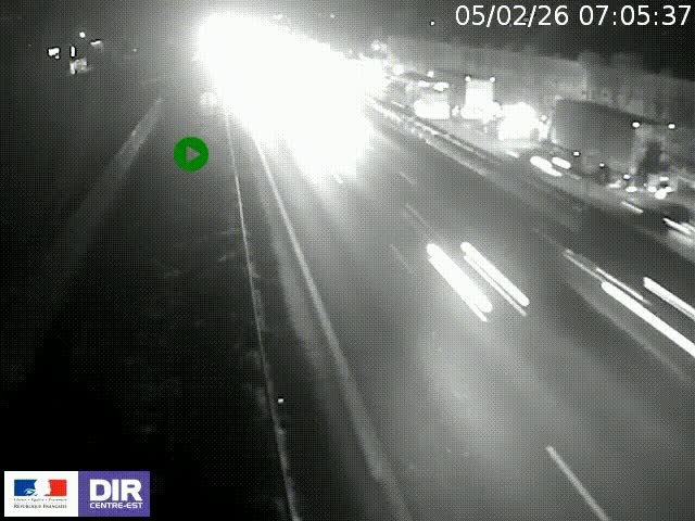 <h2>Webcam à Bron sur l'A43 à la jonction avec le boulevard périphérique de Lyon (D383). Vue orientée vers Lyon</h2>