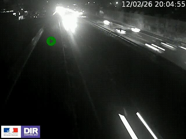 <h2>Webcam à Bron sur l'A43 à la jonction avec le boulevard périphérique de Lyon (D383). Vue orientée vers Lyon</h2>