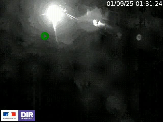 <h2>Webcam à Bron sur l'A43 à la jonction avec le boulevard périphérique de Lyon (D383). Vue orientée vers Lyon</h2>