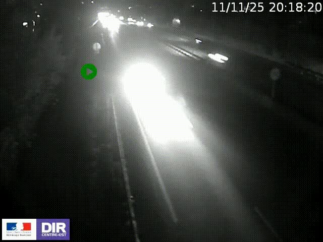 <h2>Webcam à Bron sur l'A43 à la jonction avec le boulevard périphérique de Lyon (D383). Vue orientée vers Lyon</h2>