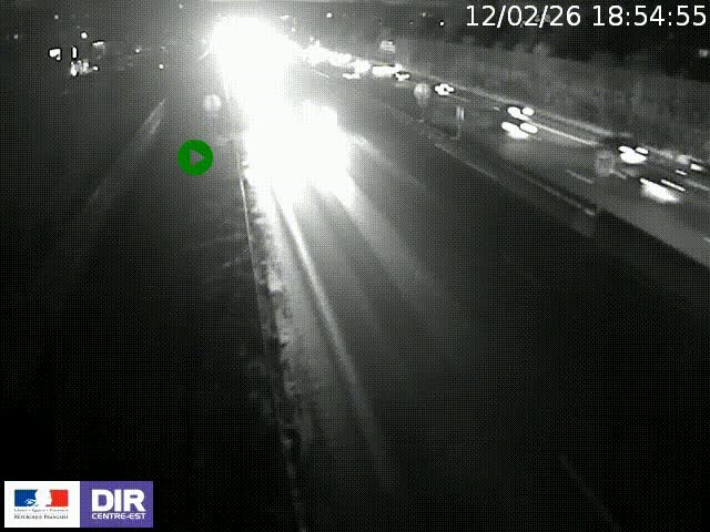 <h2>Webcam à Bron sur l'A43 à la jonction avec le boulevard périphérique de Lyon (D383). Vue orientée vers Lyon</h2>