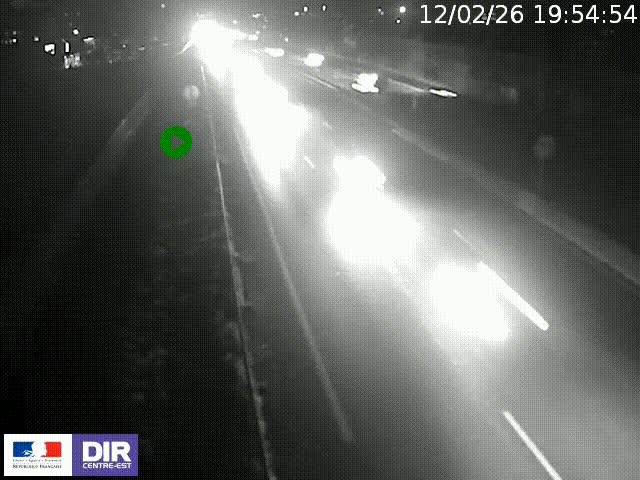 <h2>Webcam à Bron sur l'A43 à la jonction avec le boulevard périphérique de Lyon (D383). Vue orientée vers Lyon</h2>