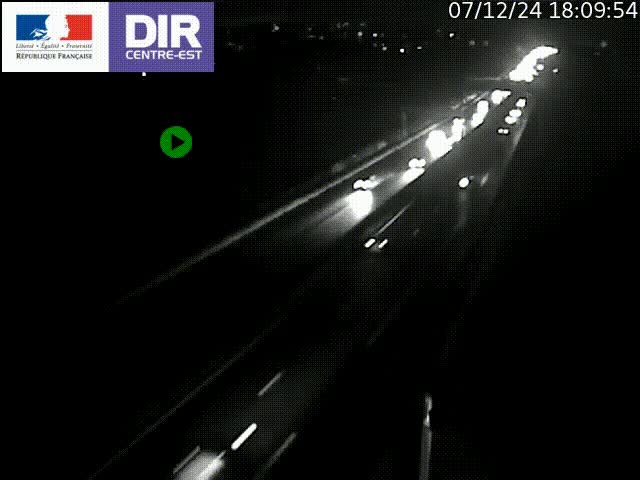 <h2>Webcam sur la Rocade-est de Lyon, à hauteur de La Rize, vue orientée vers Paris</h2>