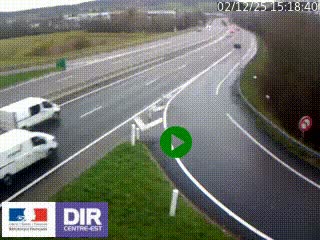 <h2>Webcam routière sur la RN6 à Auxerre, à hauteur de la sortie Monéteau, en direction de l'A6 (Gurgy)</h2>