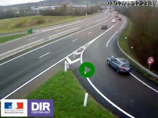 <h2>Webcam routière sur la RN6 à Auxerre, à hauteur de la sortie Monéteau, en direction de l'A6 (Gurgy)</h2>