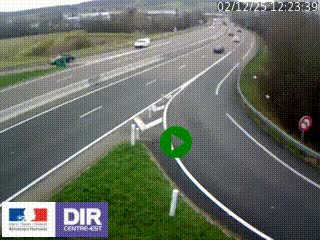 <h2>Webcam routière sur la RN6 à Auxerre, à hauteur de la sortie Monéteau, en direction de l'A6 (Gurgy)</h2>