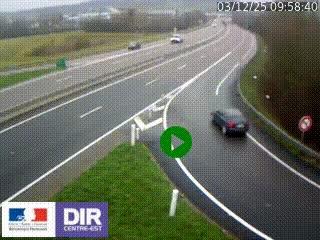 <h2>Webcam routière sur la RN6 à Auxerre, à hauteur de la sortie Monéteau, en direction de l'A6 (Gurgy)</h2>