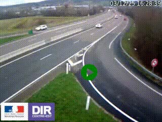 <h2>Webcam routière sur la RN6 à Auxerre, à hauteur de la sortie Monéteau, en direction de l'A6 (Gurgy)</h2>