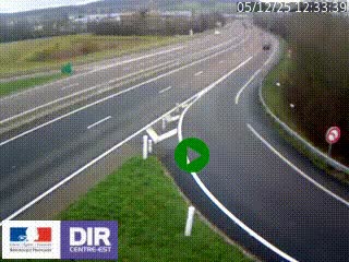 <h2>Webcam routière sur la RN6 à Auxerre, à hauteur de la sortie Monéteau, en direction de l'A6 (Gurgy)</h2>