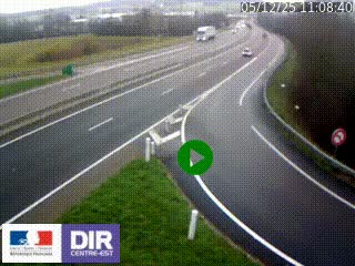 <h2>Webcam routière sur la RN6 à Auxerre, à hauteur de la sortie Monéteau, en direction de l'A6 (Gurgy)</h2>