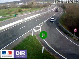 Webcam routière sur la RN6 à Auxerre, à hauteur de la sortie Monéteau, en direction de l'A6 (Gurgy)