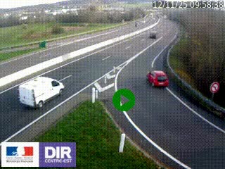 <h2>Webcam routière sur la RN6 à Auxerre, à hauteur de la sortie Monéteau, en direction de l'A6 (Gurgy)</h2>