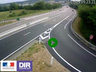 Webcam routière sur la RN6 à Auxerre, à hauteur de la sortie Monéteau, en direction de l'A6 (Gurgy)