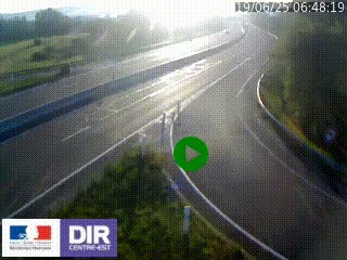 Webcam routière sur la RN6 à Auxerre, à hauteur de la sortie Monéteau, en direction de l'A6 (Gurgy)