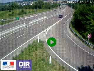 Webcam routière sur la RN6 à Auxerre, à hauteur de la sortie Monéteau, en direction de l'A6 (Gurgy)