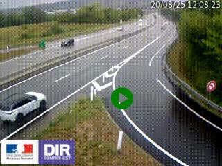 Webcam routière sur la RN6 à Auxerre, à hauteur de la sortie Monéteau, en direction de l'A6 (Gurgy)
