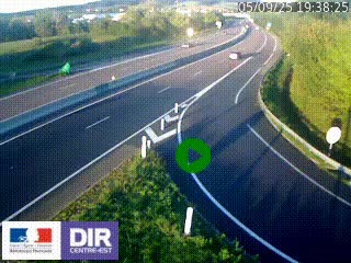 Webcam routière sur la RN6 à Auxerre, à hauteur de la sortie Monéteau, en direction de l'A6 (Gurgy)