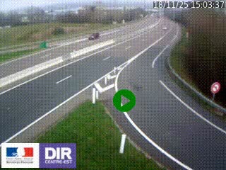 <h2>Webcam routière sur la RN6 à Auxerre, à hauteur de la sortie Monéteau, en direction de l'A6 (Gurgy)</h2>