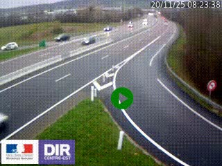 <h2>Webcam routière sur la RN6 à Auxerre, à hauteur de la sortie Monéteau, en direction de l'A6 (Gurgy)</h2>