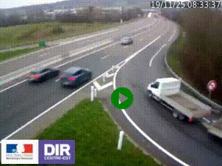 <h2>Webcam routière sur la RN6 à Auxerre, à hauteur de la sortie Monéteau, en direction de l'A6 (Gurgy)</h2>