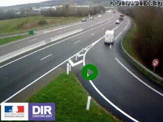 <h2>Webcam routière sur la RN6 à Auxerre, à hauteur de la sortie Monéteau, en direction de l'A6 (Gurgy)</h2>