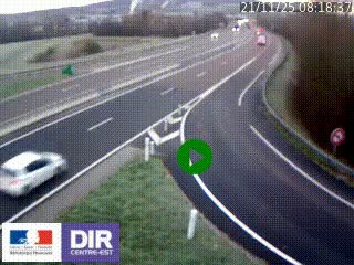 <h2>Webcam routière sur la RN6 à Auxerre, à hauteur de la sortie Monéteau, en direction de l'A6 (Gurgy)</h2>
