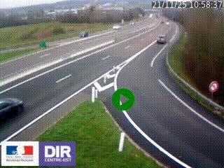 <h2>Webcam routière sur la RN6 à Auxerre, à hauteur de la sortie Monéteau, en direction de l'A6 (Gurgy)</h2>