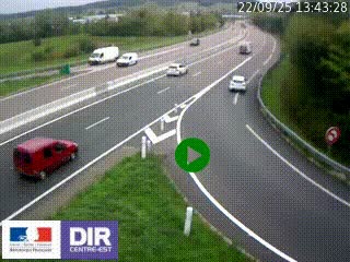 <h2>Webcam routière sur la RN6 à Auxerre, à hauteur de la sortie Monéteau, en direction de l'A6 (Gurgy)</h2>