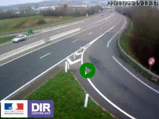 <h2>Webcam routière sur la RN6 à Auxerre, à hauteur de la sortie Monéteau, en direction de l'A6 (Gurgy)</h2>