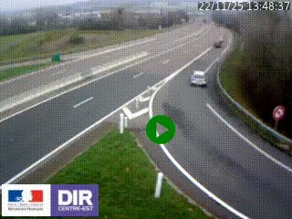 <h2>Webcam routière sur la RN6 à Auxerre, à hauteur de la sortie Monéteau, en direction de l'A6 (Gurgy)</h2>