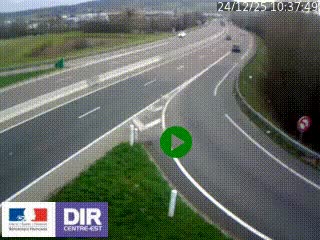 <h2>Webcam routière sur la RN6 à Auxerre, à hauteur de la sortie Monéteau, en direction de l'A6 (Gurgy)</h2>