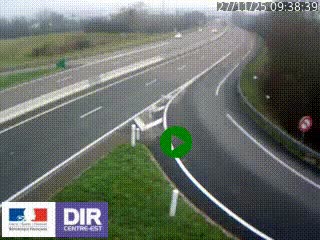 <h2>Webcam routière sur la RN6 à Auxerre, à hauteur de la sortie Monéteau, en direction de l'A6 (Gurgy)</h2>