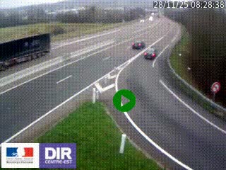 <h2>Webcam routière sur la RN6 à Auxerre, à hauteur de la sortie Monéteau, en direction de l'A6 (Gurgy)</h2>