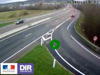 <h2>Webcam routière sur la RN6 à Auxerre, à hauteur de la sortie Monéteau, en direction de l'A6 (Gurgy)</h2>