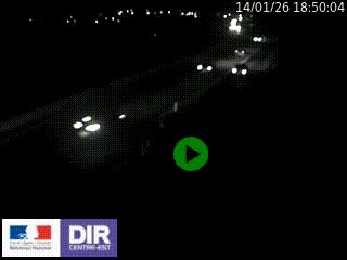 Webcam routière sur la RN6 à Auxerre, à hauteur de la sortie Monéteau, en direction de l'A6 (Gurgy)