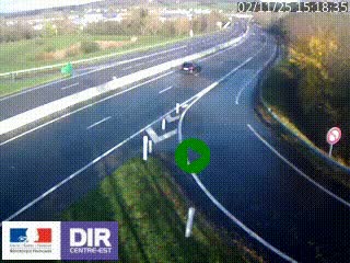 <h2>Webcam routière sur la RN6 à Auxerre, à hauteur de la sortie Monéteau, en direction de l'A6 (Gurgy)</h2>