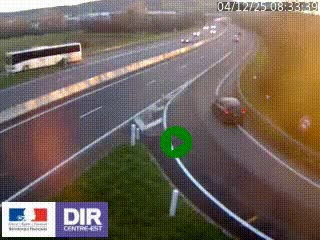 <h2>Webcam routière sur la RN6 à Auxerre, à hauteur de la sortie Monéteau, en direction de l'A6 (Gurgy)</h2>