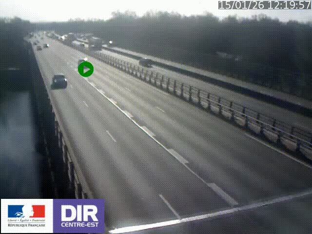<h2>Caméra trafic à la jonction entre l'A46 (Rocade-est de Lyon) et l'A42 à hauteur de Vault-en-Velin en direction de Marseille</h2>